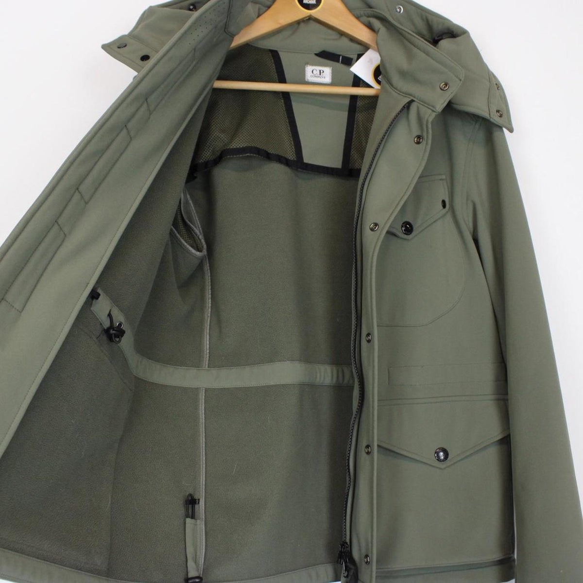CP Company Hooded Soft Shell Goggle Jacket Small