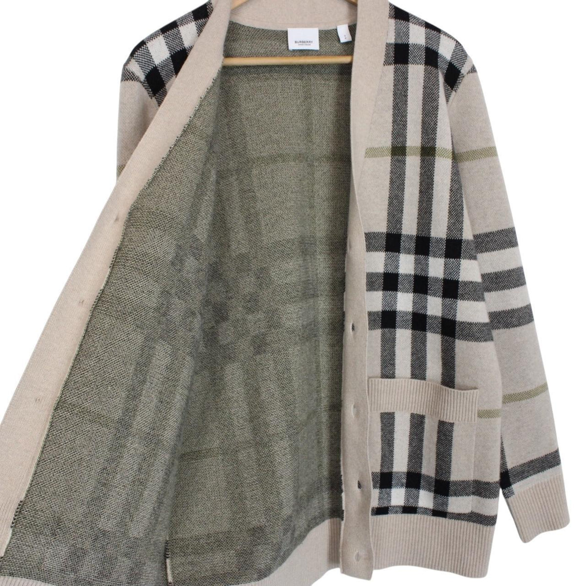 Burberry Cashmere Wool Cardigan Small