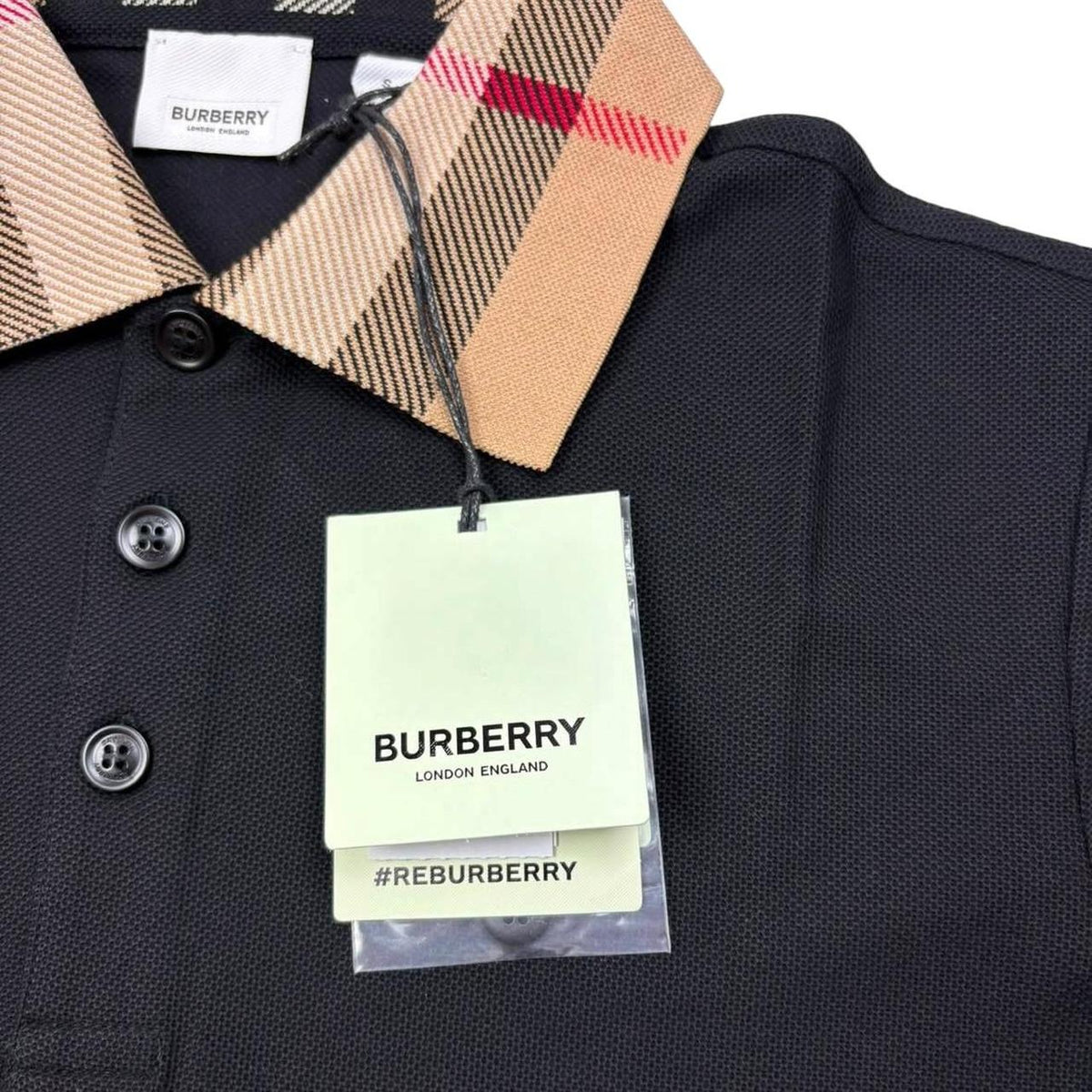 Burberry Nova Check Collar Polo Shirt