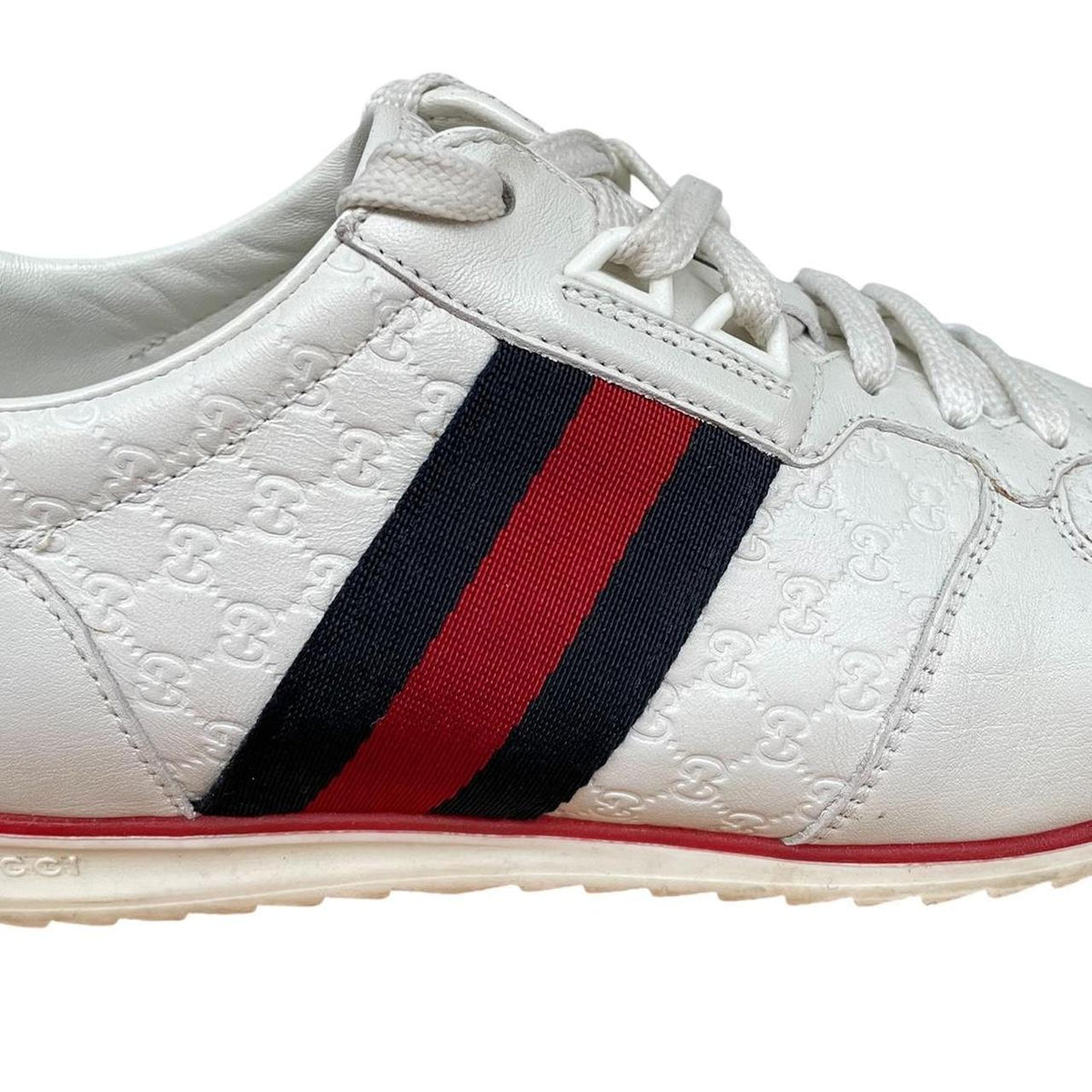 Gucci Ace Guccisima Monogram Trainers UK 6