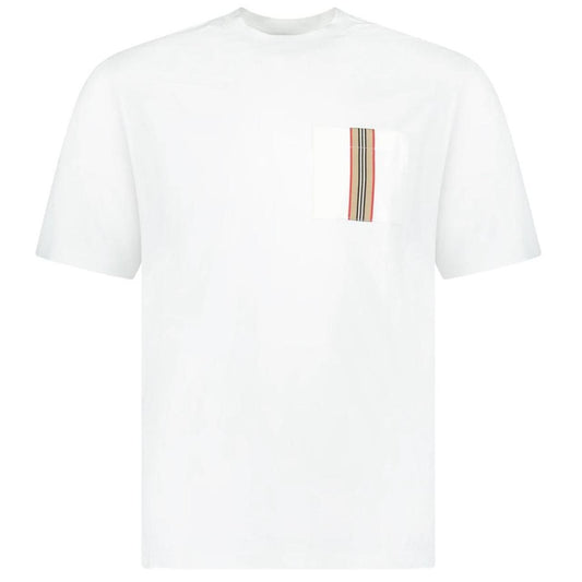 Burberry ‘Ellison’ Stripe Embroidered Pocket T-Shirt