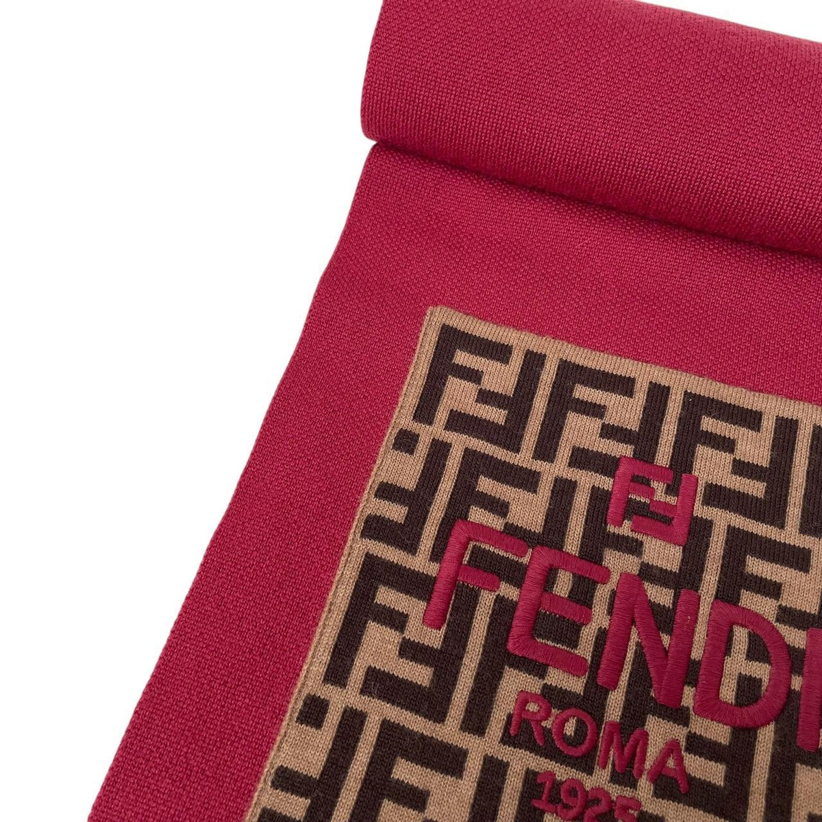 Fendi FF Zucca Monogram Virgin Wool Scarf