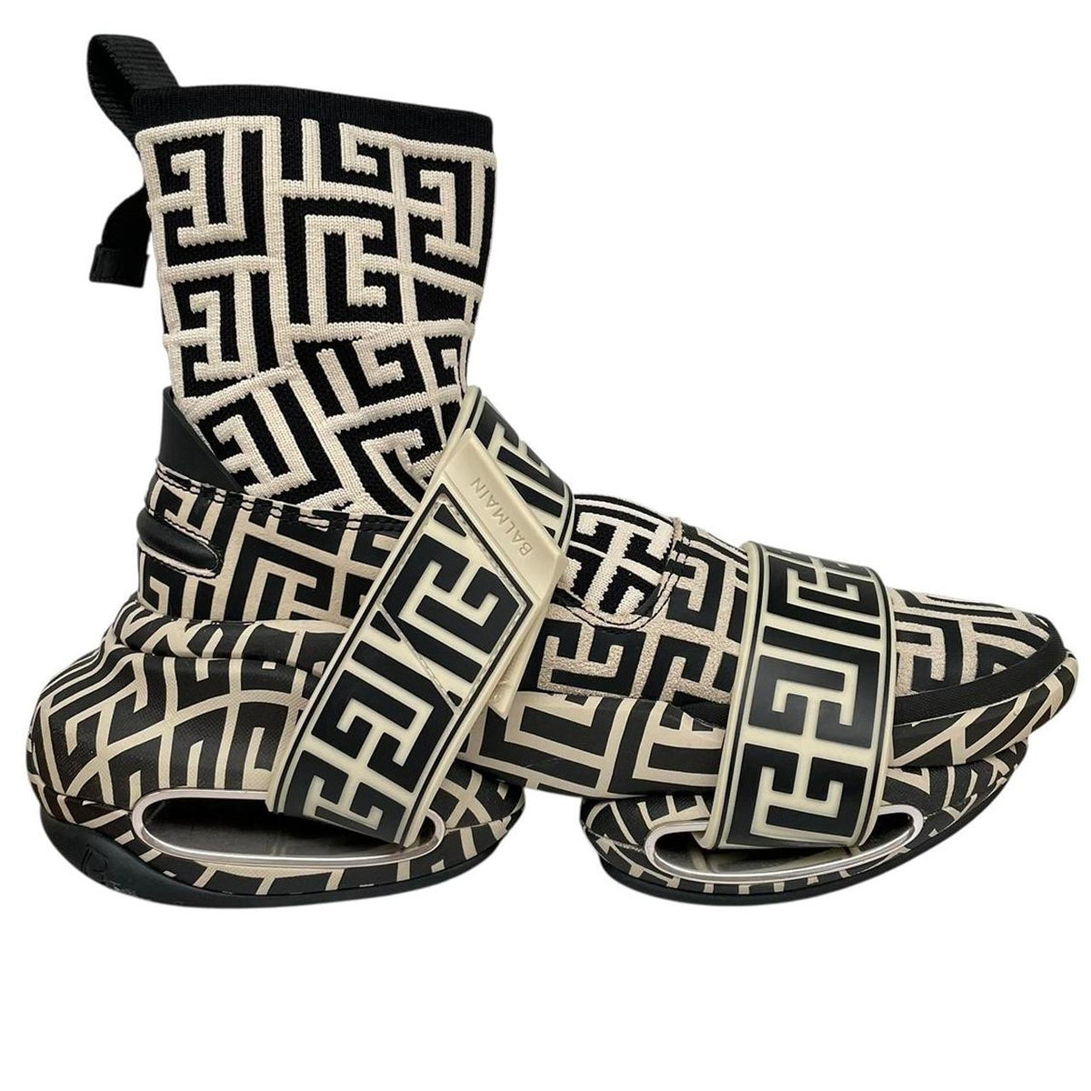 Balmain B-Bold Monogram Sock Trainers UK 5