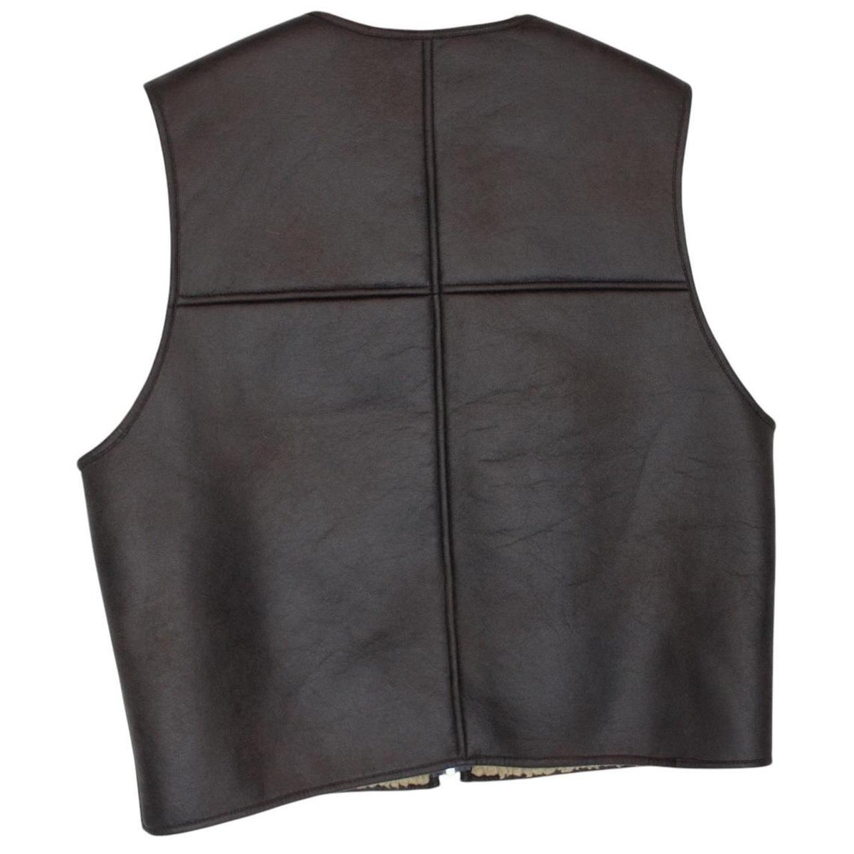Supreme Reversible Faux Shearling Work Vest Jacket Medium