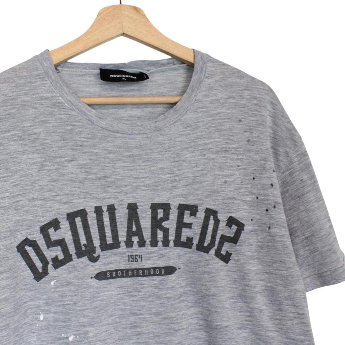 Dsquared2 Distressed Logo Print T-Shirt Large