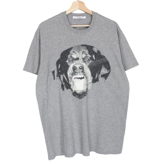 Givenchy Paris Felt Rottweiler Print T-Shirt Large