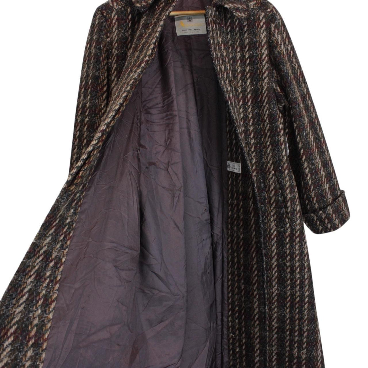 Vintage 80s Aquascutum Wool Coat Large