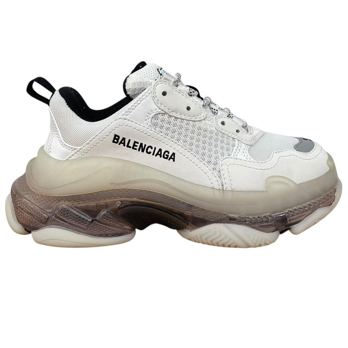 Balenciaga Triple S Clear Sole Mesh Trainers UK 4
