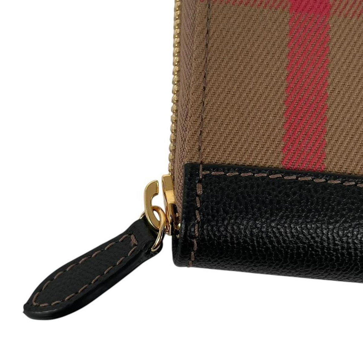 Burberry Leather Zip Around Purse