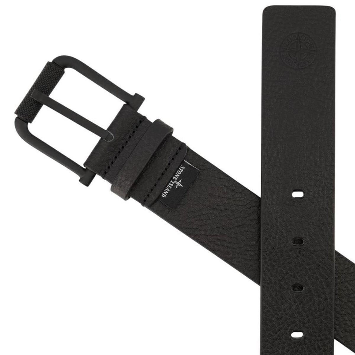 Stone Island Tumbled Leather Belt