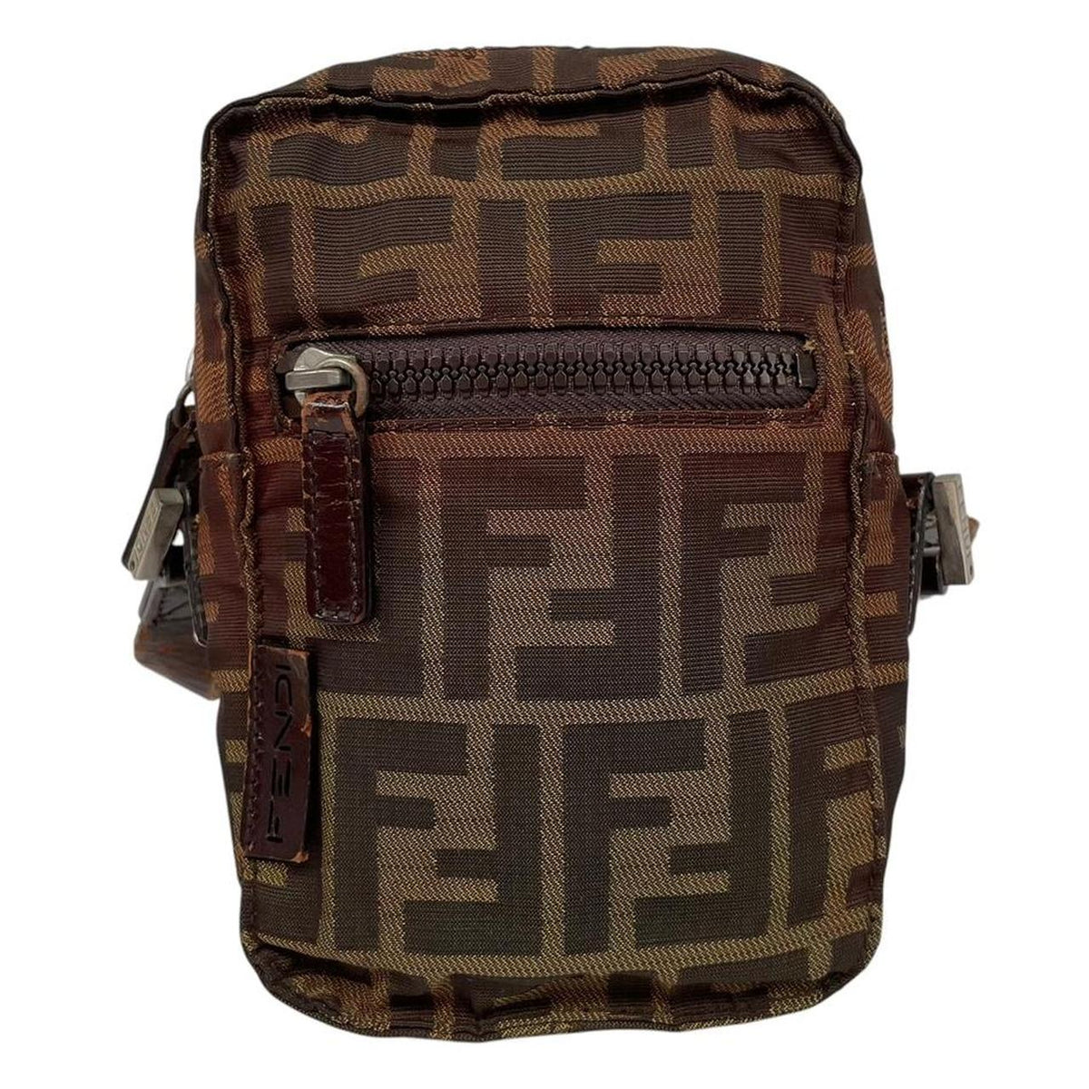 Pre-Loved Fendi Monogram Canvas Mini Crossbody Bag