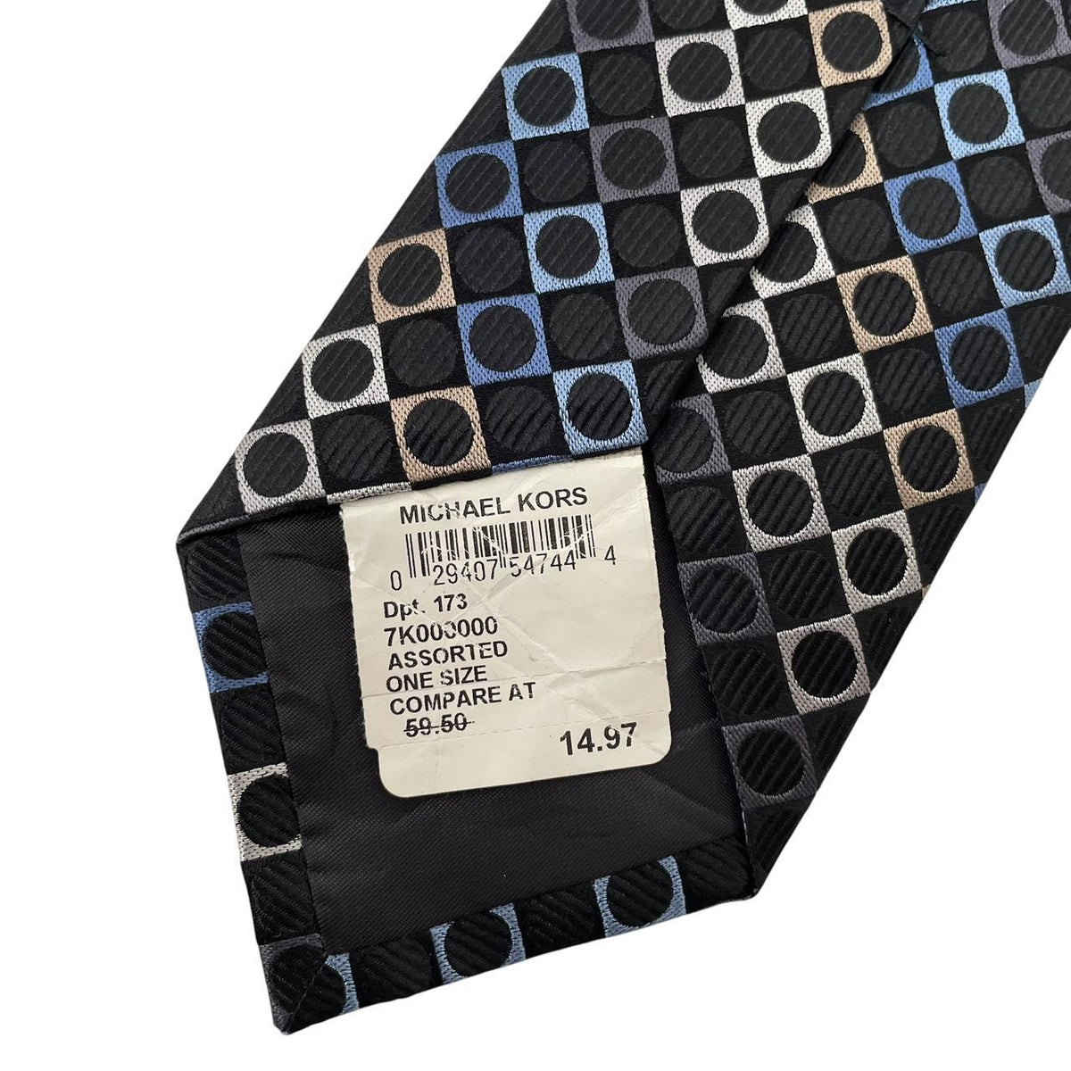 Michael Kors Circle Pattern Silk Tie