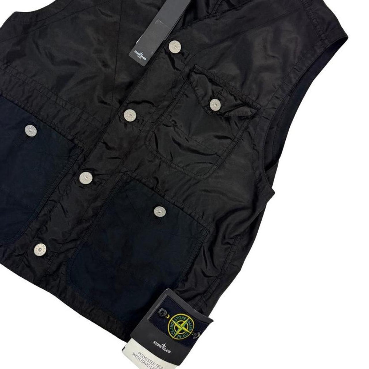 Stone Island Polyester Tela David Light-TC Vest Jacket