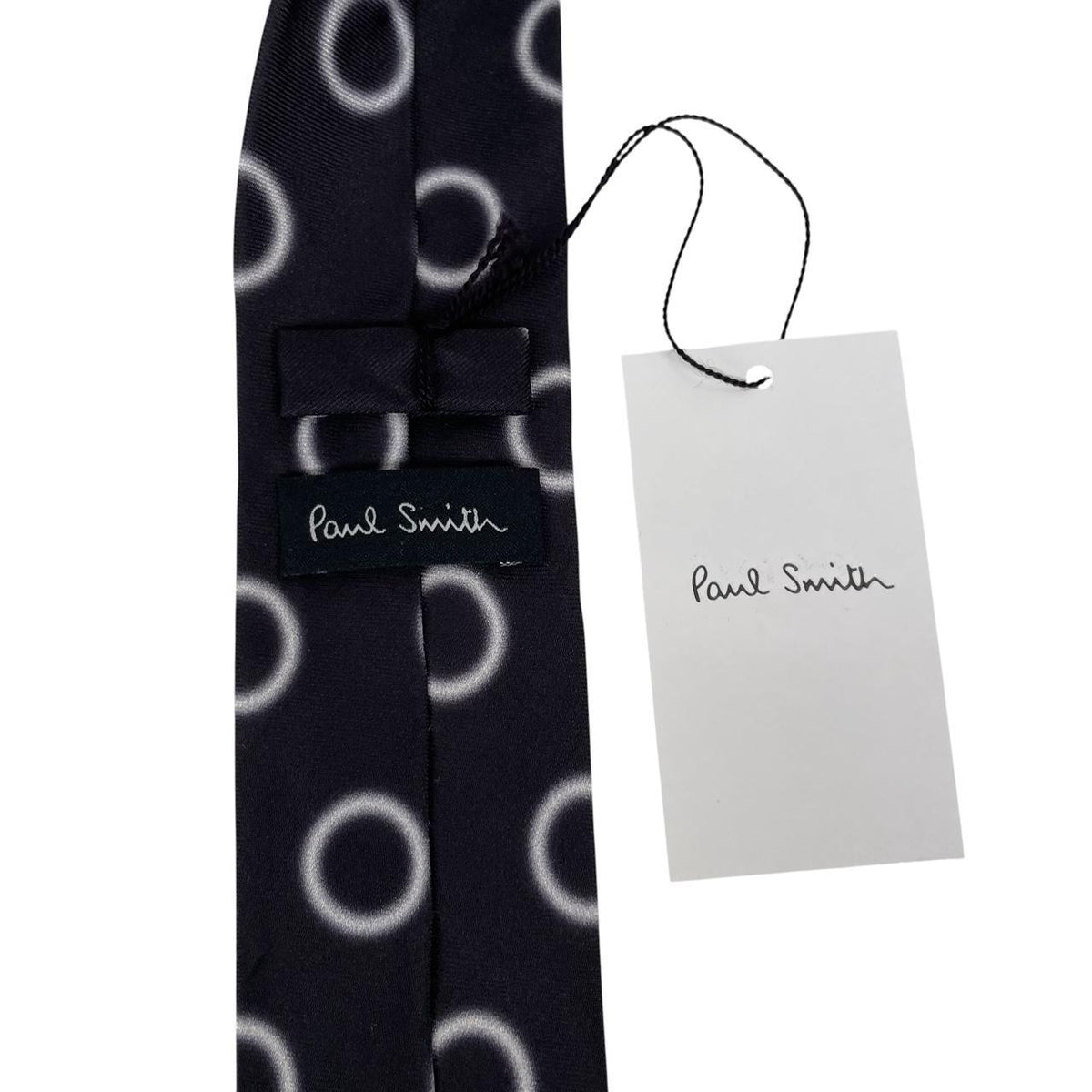 Paul Smith Circles Print Square Cut Silk Tie