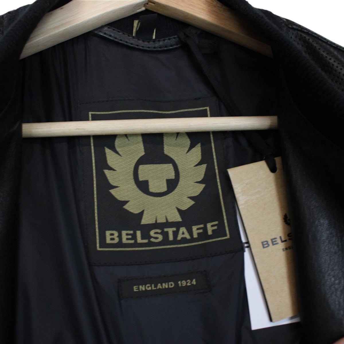Belstaff Flash Lateral Leather Bomber Jacket Medium