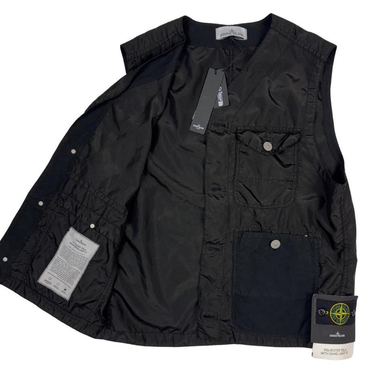 Stone Island Polyester Tela David Light-TC Vest Jacket
