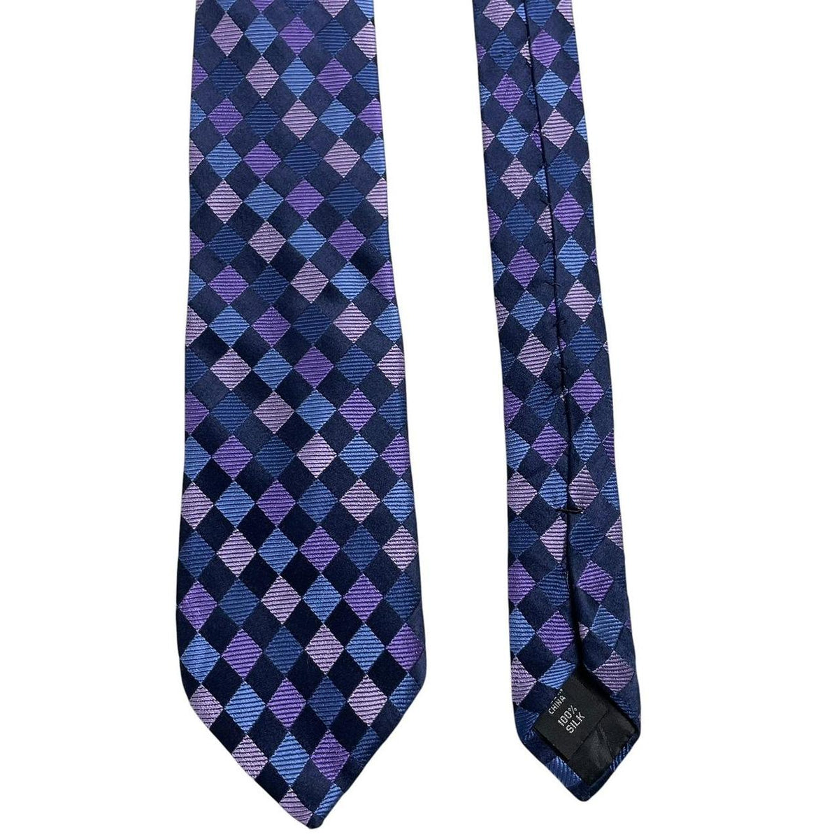 Michael Kors Check Pattern Silk Tie