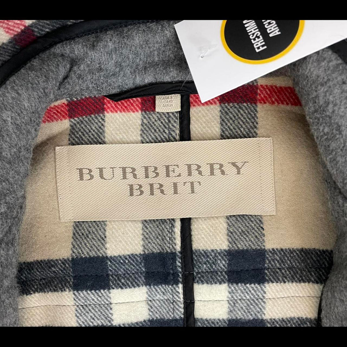 Burberry Brit Blackwell Wool Lined Fur Hooded Jacket Small