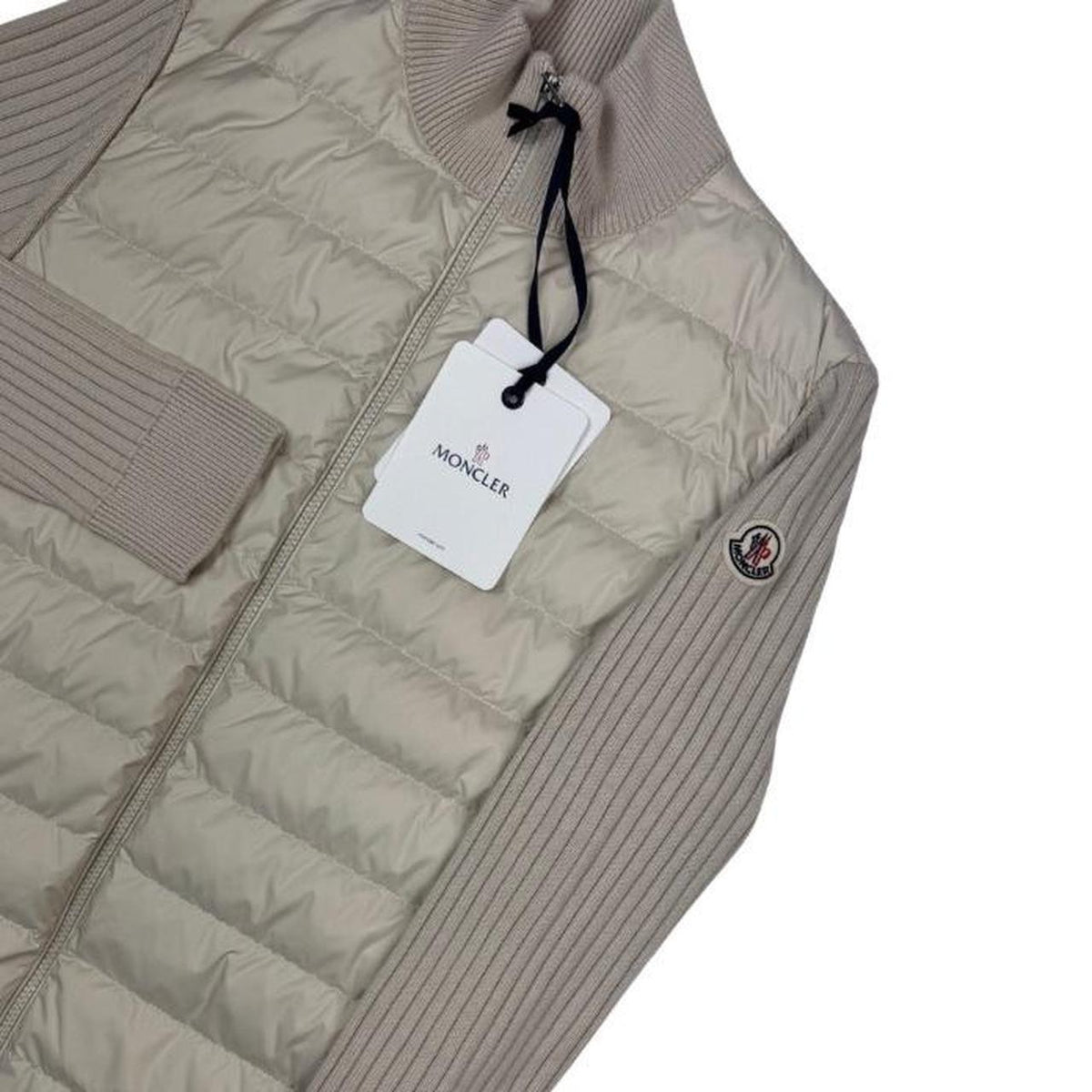 Moncler Down Tricot Cardigan Jacket Medium