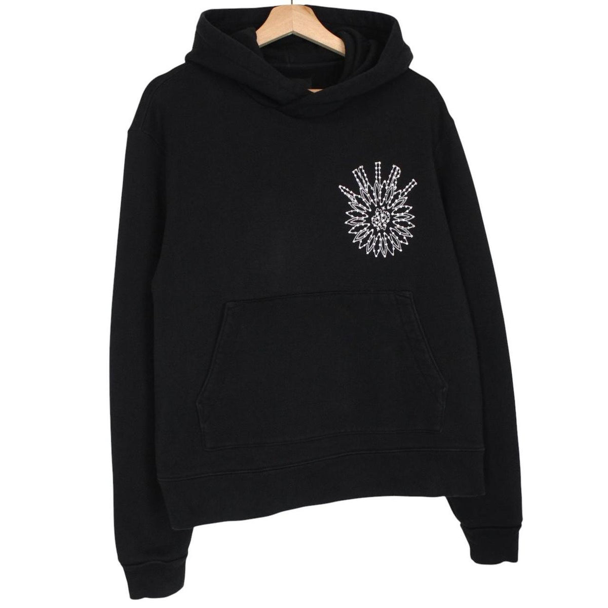 Amiri Crystal Stick Poke Rhinestone Embellished Hoodie Medium
