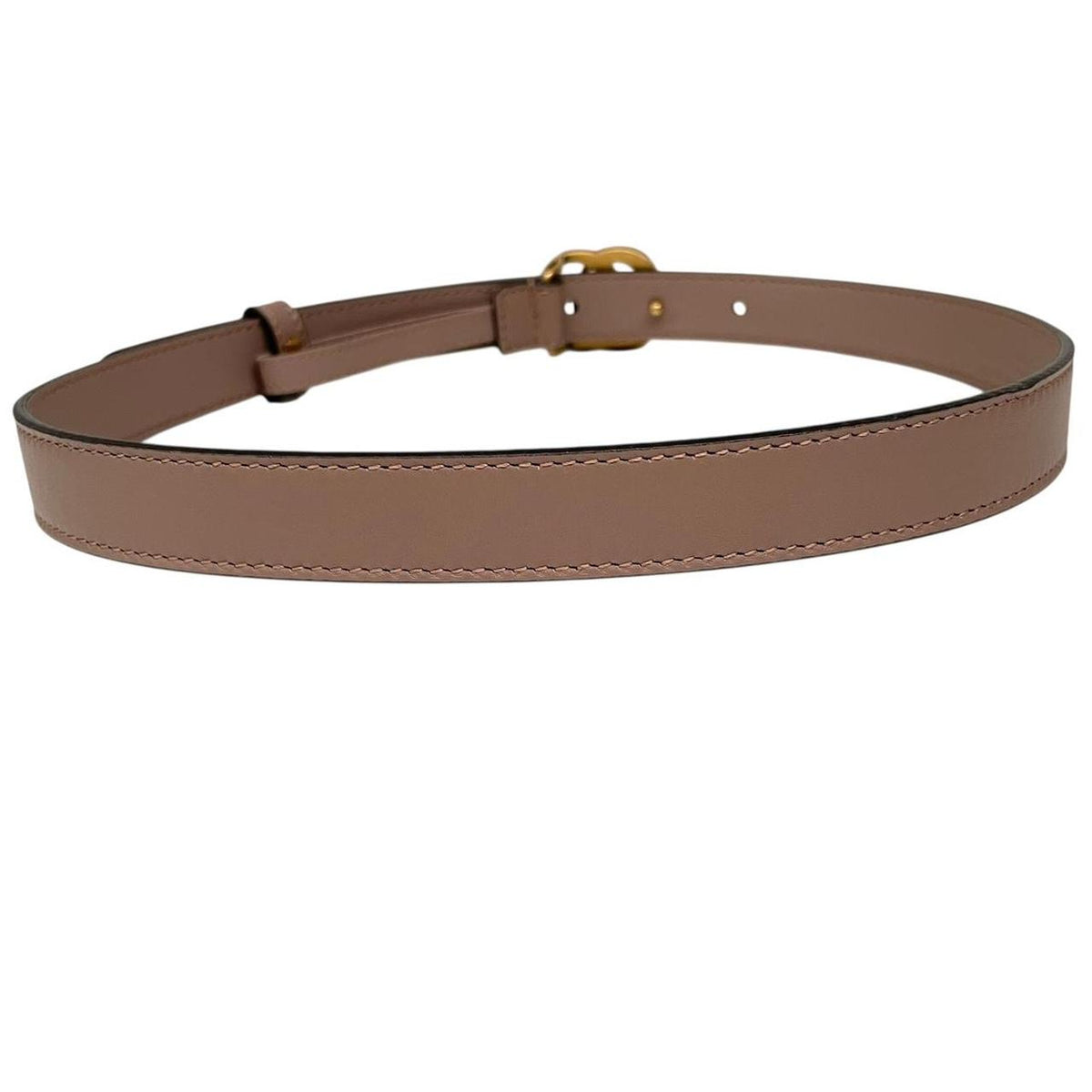 Gucci Marmont Thin Leather Belt with GG Buckle 65cm