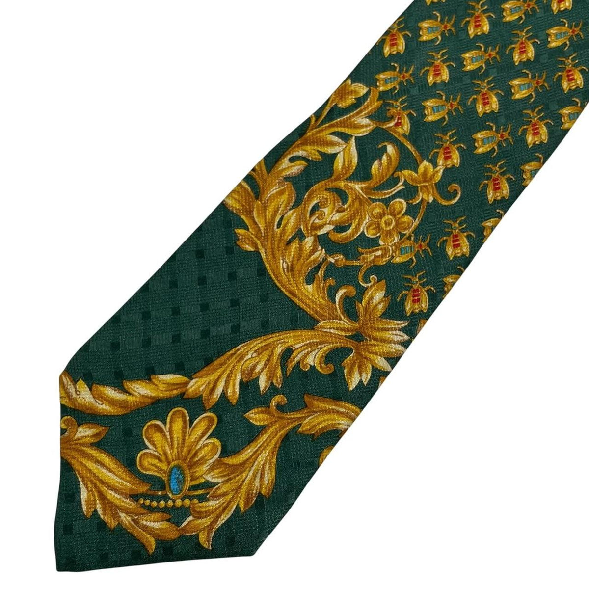 Vintage Versace V2 Baroque Print Silk Tie