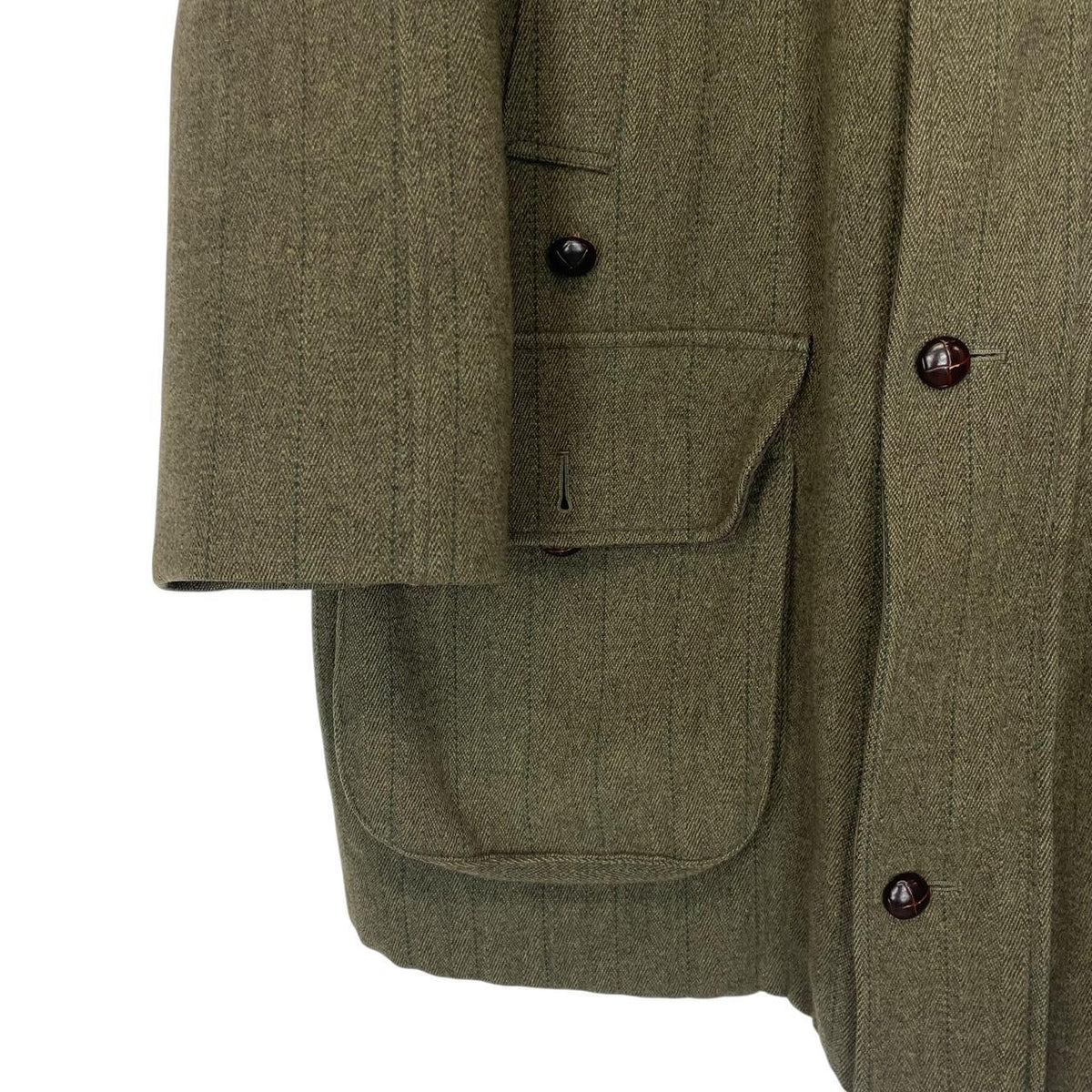 Vintage Barbour Derby Tweed Wool Coat XXL