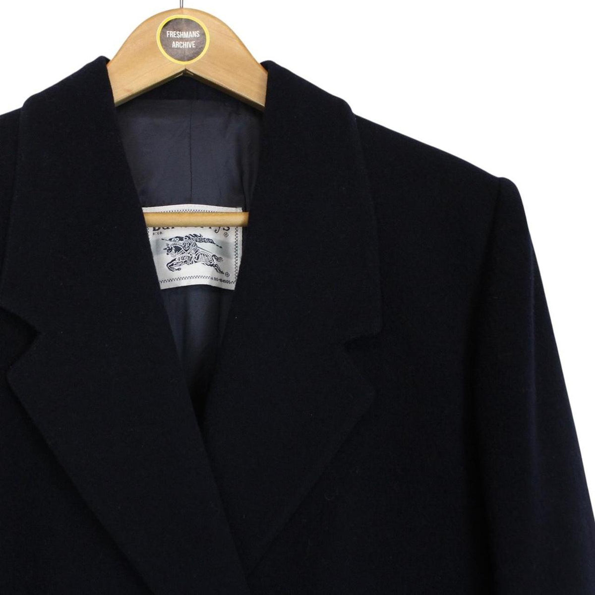 Vintage 80s Burberry Virgin Wool Coat Medium