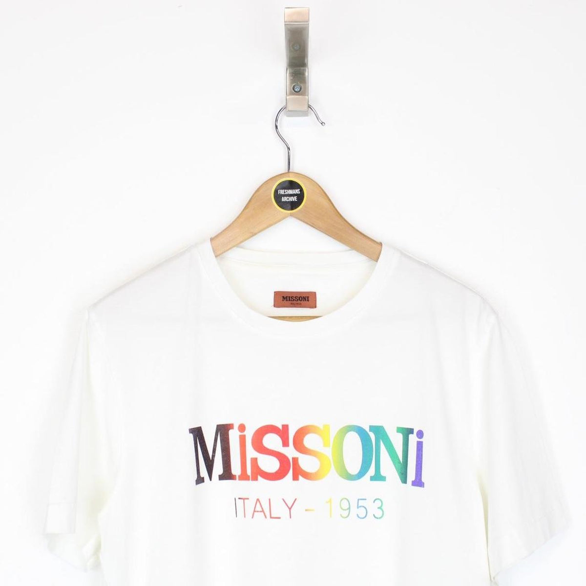 Missoni Logo Print Cotton T-Shirt Small