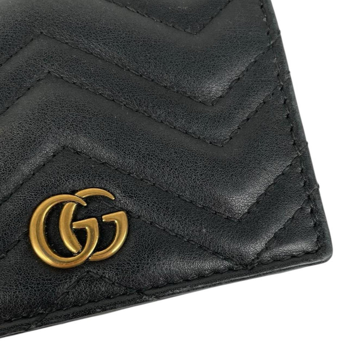 Gucci Calfskin Matelasse GG Marmont Wallet