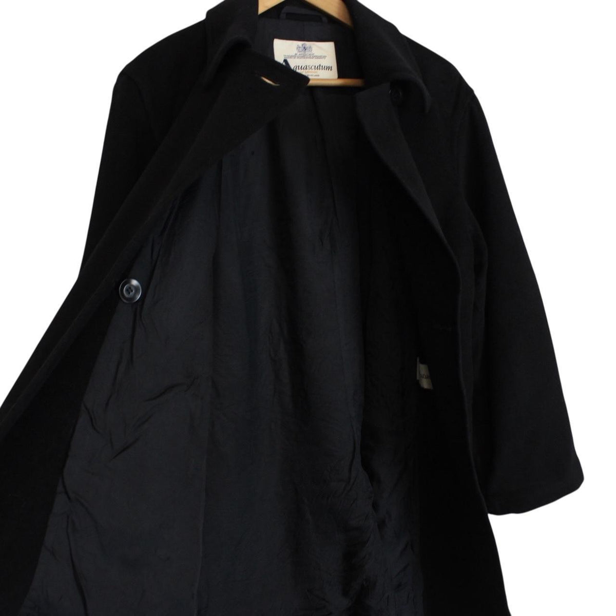 Vintage Aquascutum Cashmere Wool Blend Coat Large