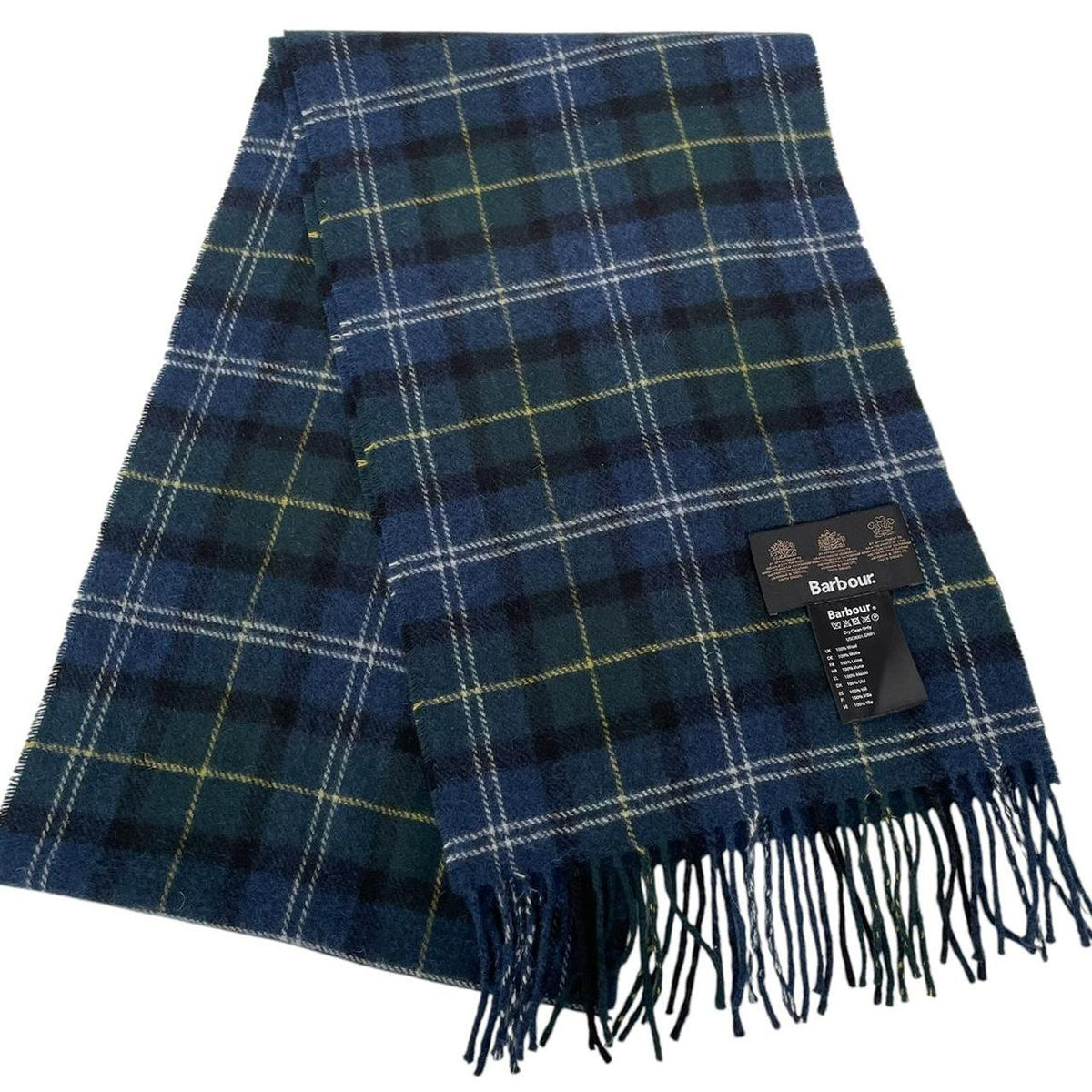 Barbour Tartan Check Wool Scarf