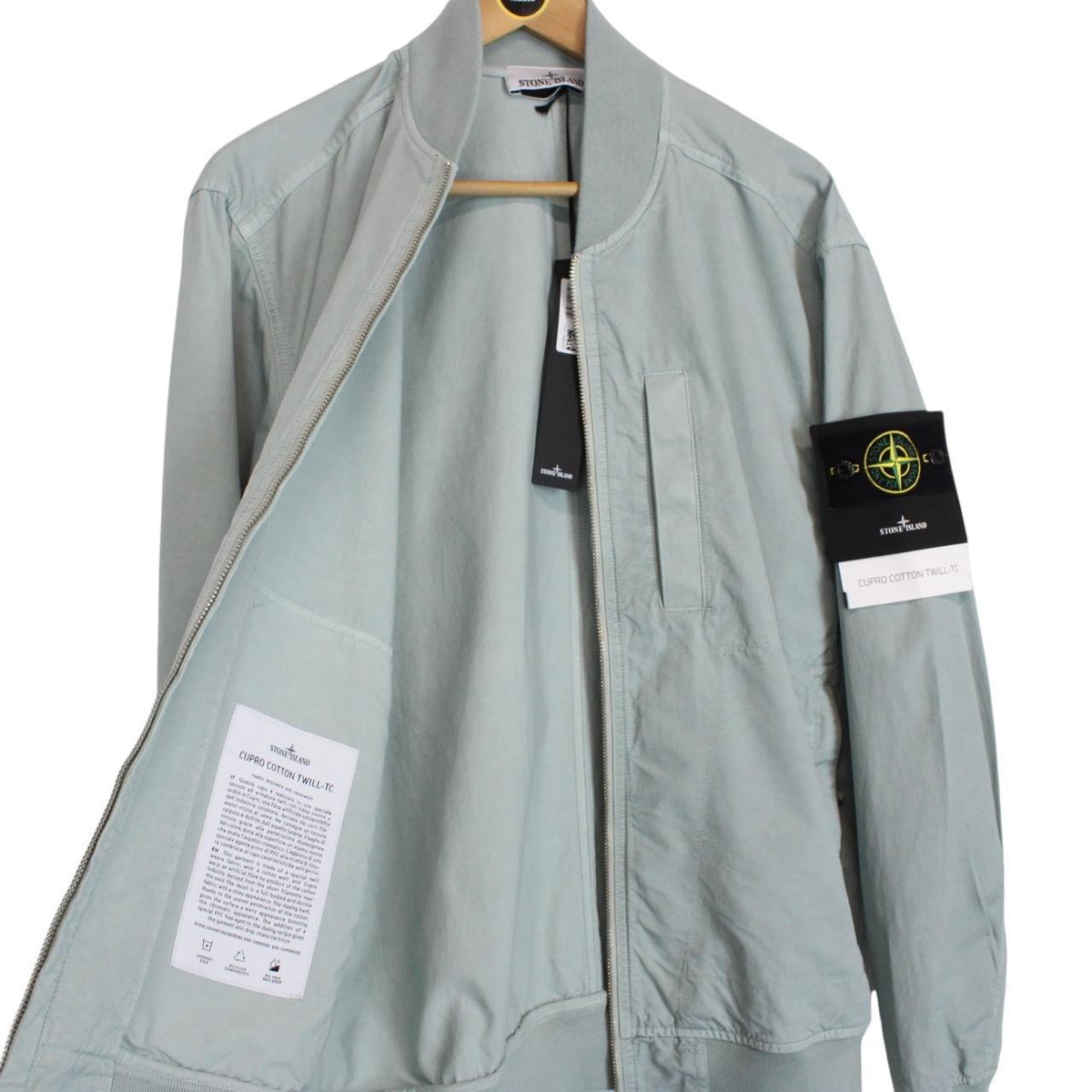 Stone Island SS 2023 Cupro Cotton Twill-TC Bomber Jacket