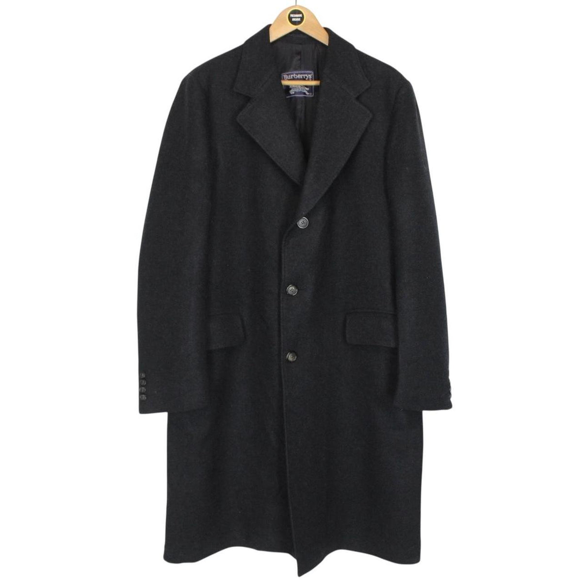 Vintage Burberry Wool Overcoat Large