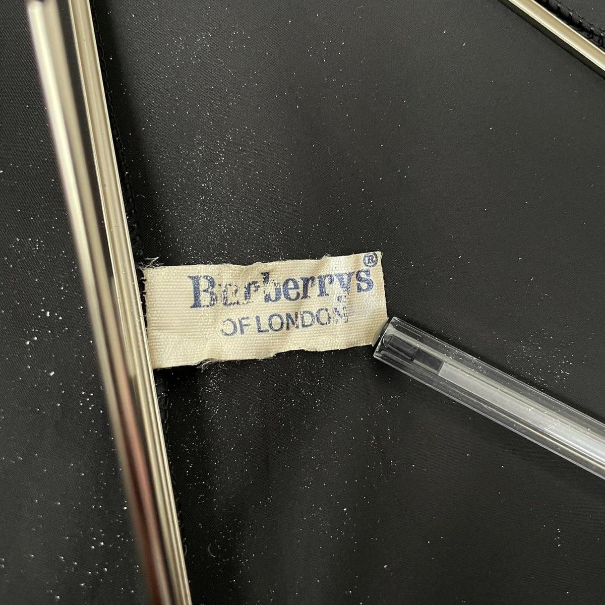 Vintage 80s Burberry Umbrella with Nova Check Cover
