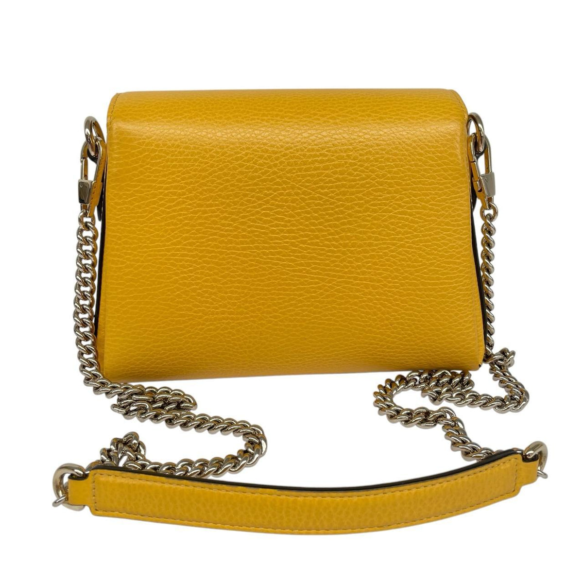 Gucci Leather Mini Dollar Interlocking G Crossbody Bag