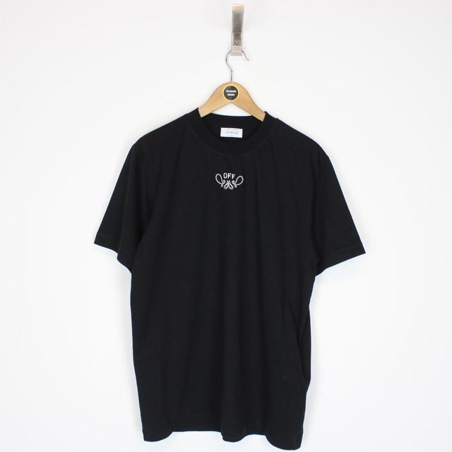 Off White Bandana Skate Logo T-Shirt Large