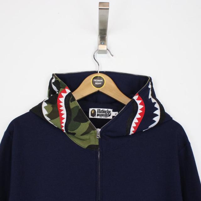 Bape Full Zip WGM Shark Hoodie Large
