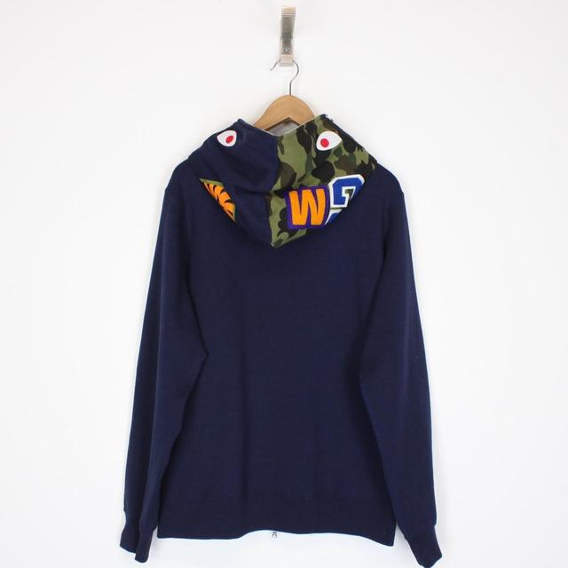 Bape Full Zip WGM Shark Hoodie Large