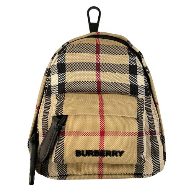 Burberry Mini Jett Canvas Backpack Key Charm