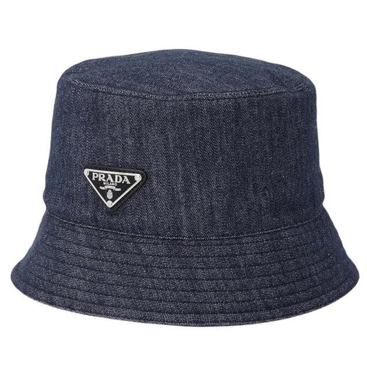 Prada Cotton Denim Bucket Hat Medium