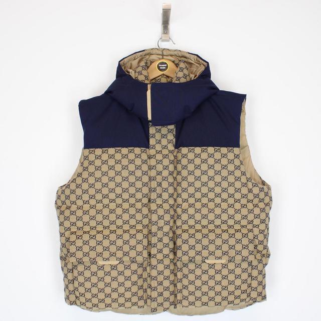 Gucci GG Canvas Hooded Gilet Medium