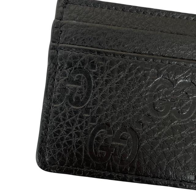 Gucci GG Emblem Leather Card Holder