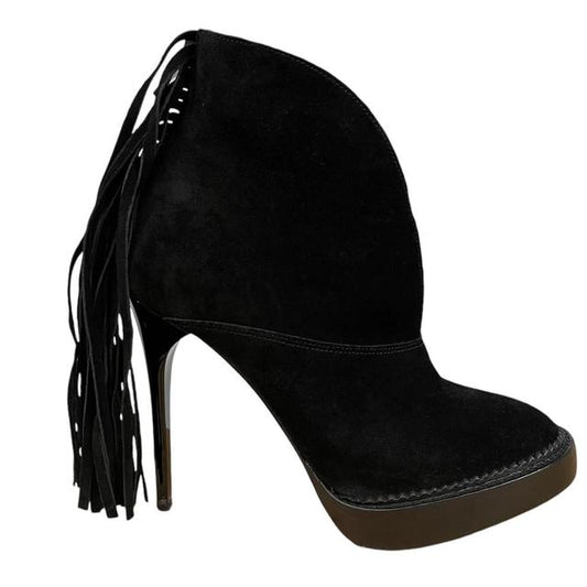 Burberry Fringed Suede Nadie Ankle Boots UK 2