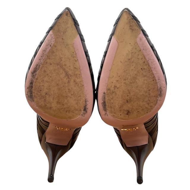 Vintage Prada Animal Print Leather High Heels UK 4.5