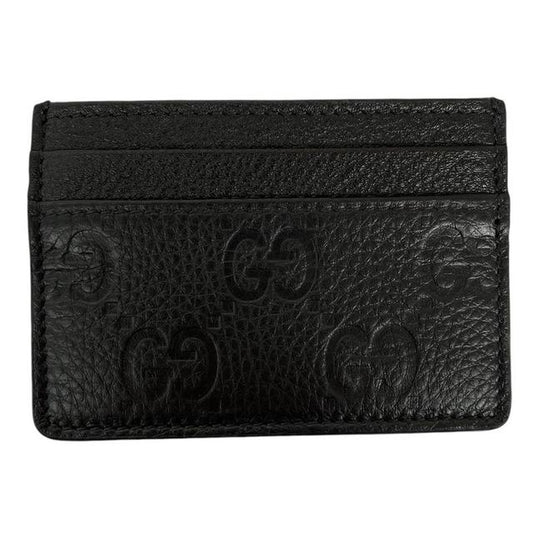 Gucci GG Emblem Leather Card Holder