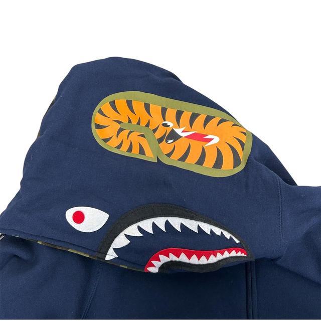 Bape Full Zip WGM Shark Hoodie Large