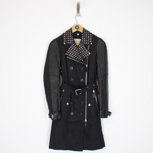 Burberry Brit Leather Trench Coat XS