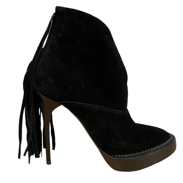 Burberry Fringed Suede Nadie Ankle Boots UK 2