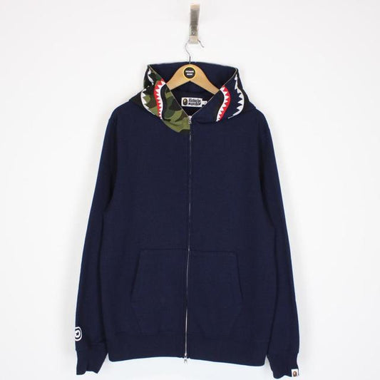 Bape Full Zip WGM Shark Hoodie Large